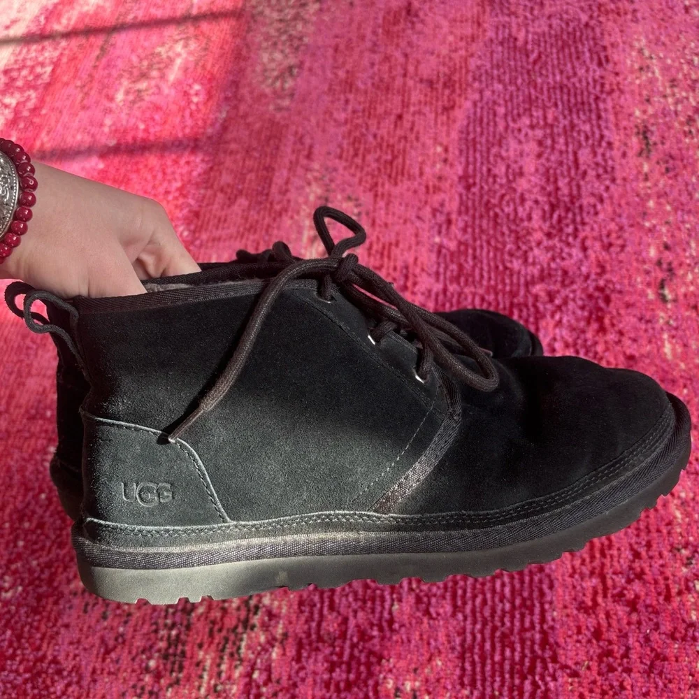 UGG Black Lace-Up Boots